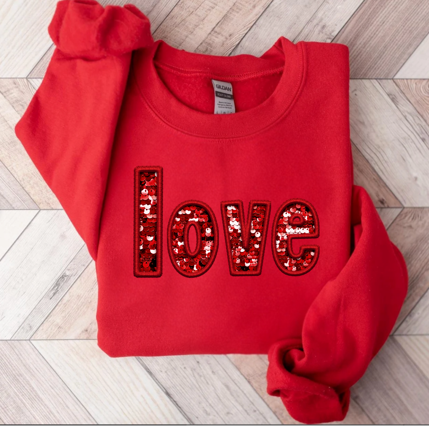 Mama Faux Sequin Sweatshirt